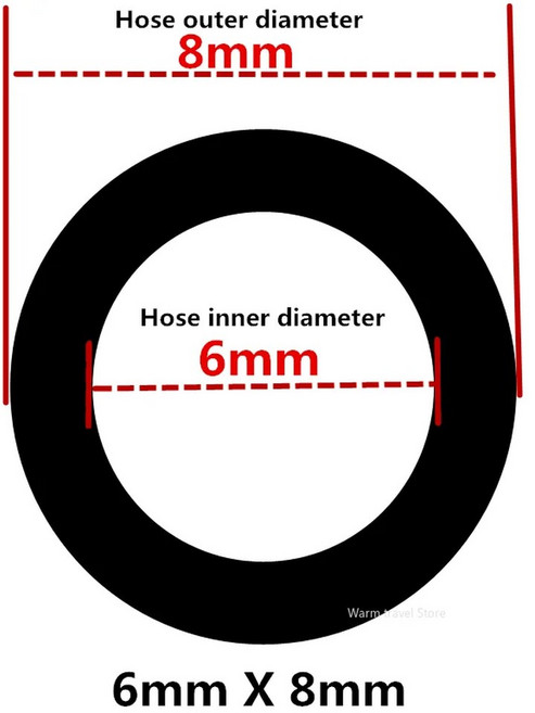 비닐호스 투명 PVC 호스 파이프 등급 고무 튜브 수족관 튜빙 펌프 8mm 4mm 6mm 10mm 12mm, 8) 6mm X 8mm  5 meter