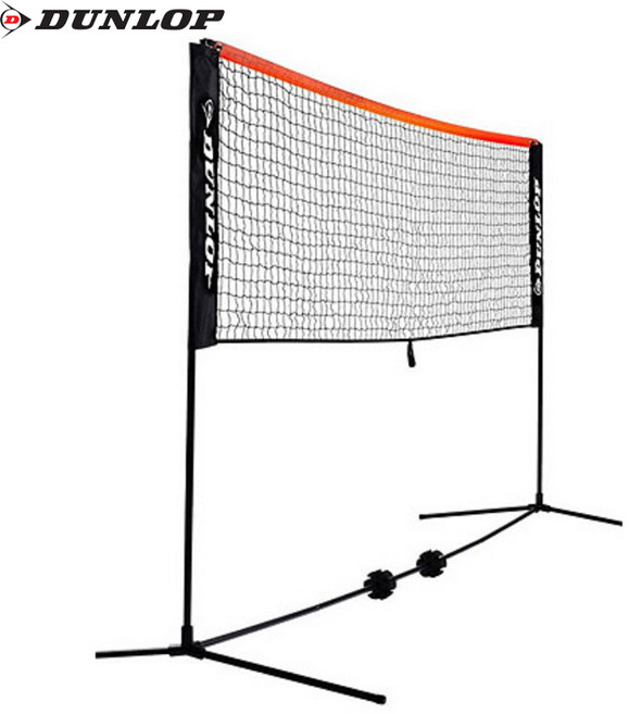 던롭 미니 이동식 휴대용 테니스 네트 세트 6m 622541, 1개