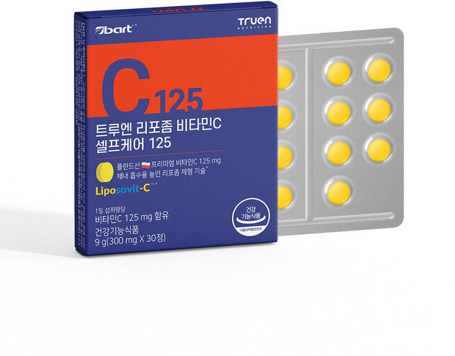 트루엔 리포좀 비타민C 셀프케어125, 1박스, 30정