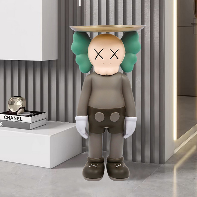 리틀보트 대형 카우스 인테리어 트레이, 브라운