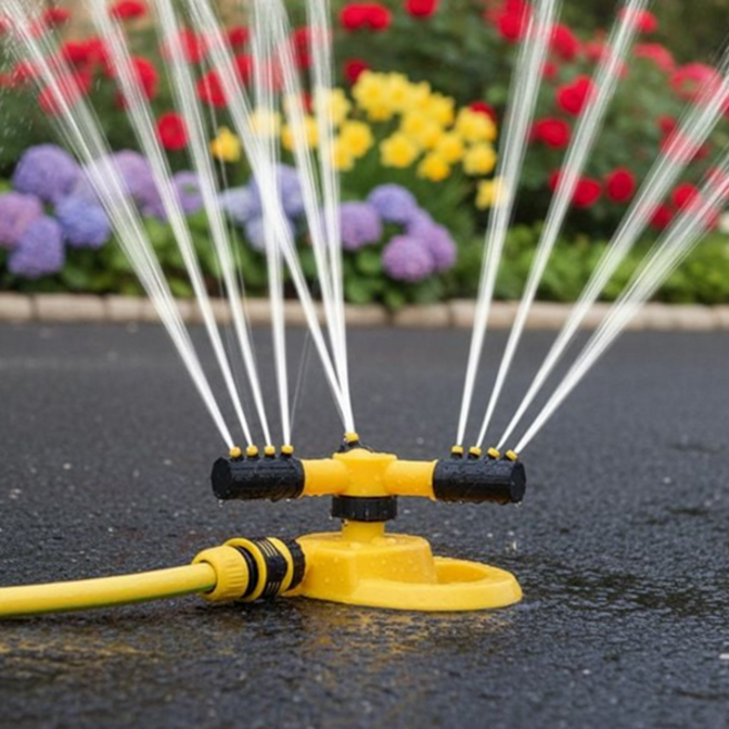 잔디 스프링클러 자동 회전식 물뿌리개 원예용 스프링클러 360도 정원 야외 회전형 조경용 농사용 분사형