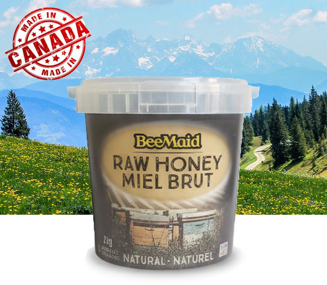 캐나다 프리미엄 생꿀 로우 허니 2kg 자연 벌꿀 천연꿀 Raw Honey canada, 1개
