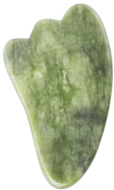 천연 옥 페이스 마사지 Gua Sha 스톤 페이스 Guasha Masaje 페이셜 보드 Acupoint 아이 케어 스파 마사지 도구 마사지 얼굴, Type 3, 1개