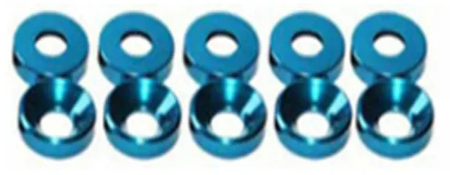 10개 M2-M6 알루미늄 컬러풀 아노다이징 플랫 헤드 스크류 볼트 & 와셔 키트 DIY RC 드론 3D 프린터용 다양, 06 M4, 08 Sky Blue