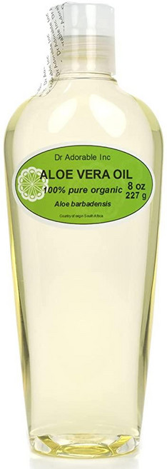 Dr Adorable - 113.4g(4온스) 알로에 베라 오일 100% 순수 천연 유기농, 8 Fl Oz (Pack of 1), 1개