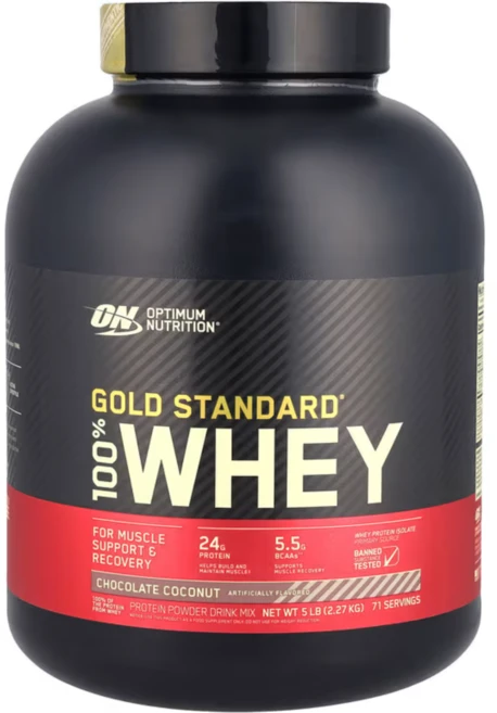 옵티멈뉴트리션 Gold Standard 100% 유청 초콜릿 코코넛, 1개, 2.56kg - 쿠팡