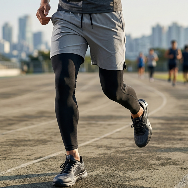 1+1 일체형 반바지 레깅스 e4-ygh