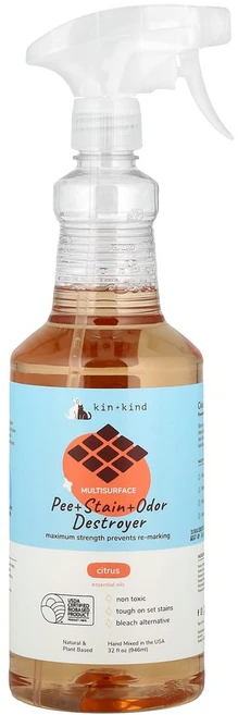 킨플러스카인드 멀티서피스 소변+얼룩+냄새 디스트로이어 시트러스 354ml(32fl oz), 1개 - 쿠팡