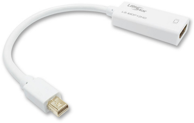 랜스타 MINI DP 1.4v to HDMI v2.0 변환 젠더, 1개, LS-MDP12HD