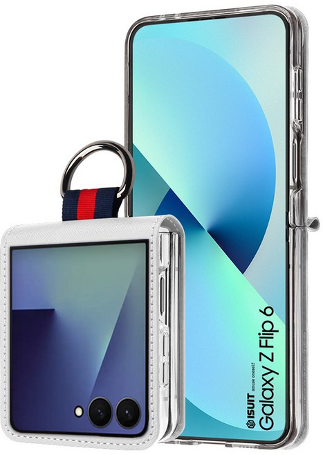 엘르안 사피아노 가죽 링홀더 카드수납 갤럭시 Z플립 케이스