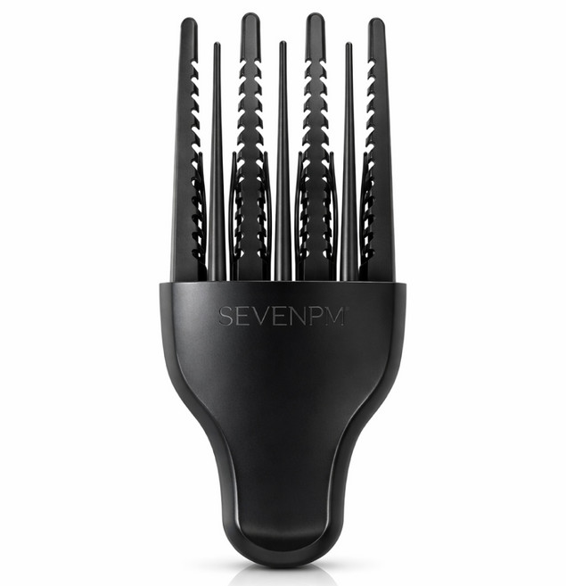 세븐피엠 리얼콤 정수리 앞머리 뿌리 볼륨 브러쉬 블랙, 1개