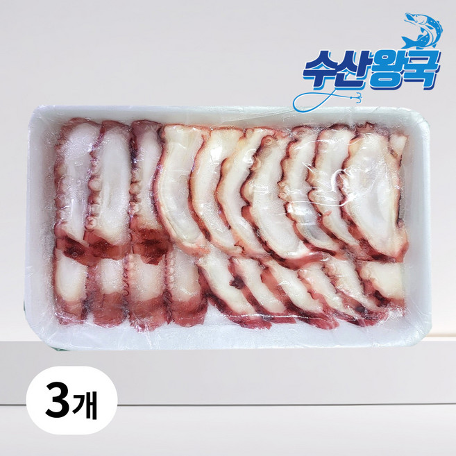 수산왕국 초문어 자숙 문어슬라이스 6G, 3개