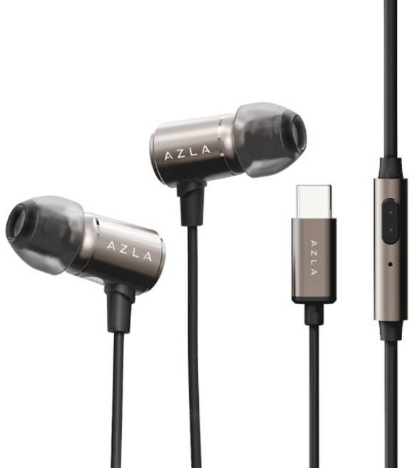 (AZLA) 아즈라 트리뷰트 이어폰 AZT-350C C타입 고품질 이어팁 DAC 게이밍, 건메탈