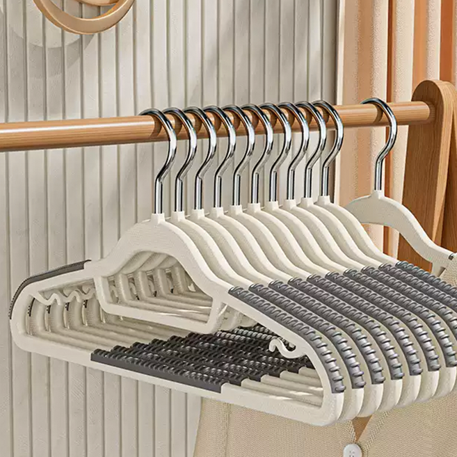보보니 공간절약 논슬립 어깨뿔방지 니트 옷걸이 고급형, 30개, 그레이