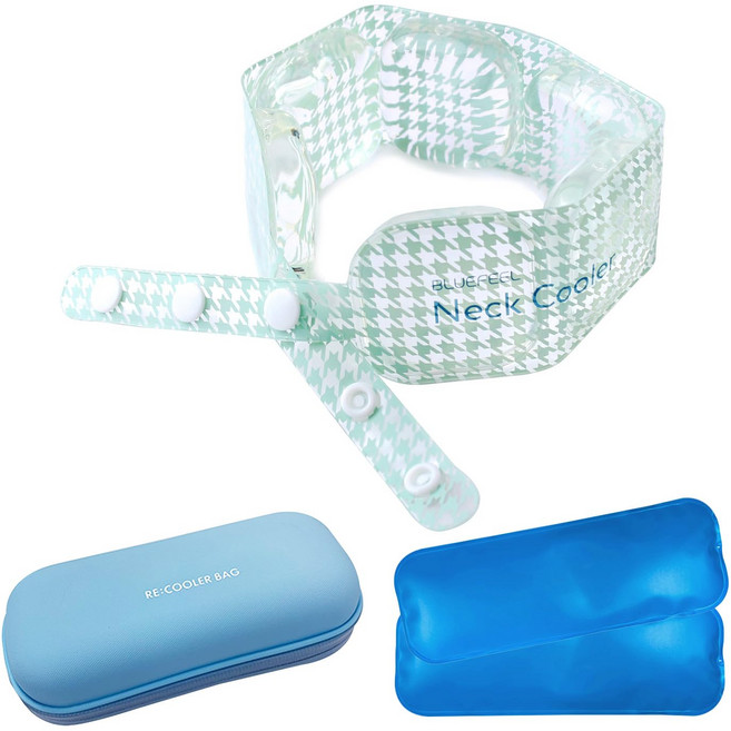 BLUEFEEL 아이스 넥 쿨러 Wide & 재냉각 백 세트