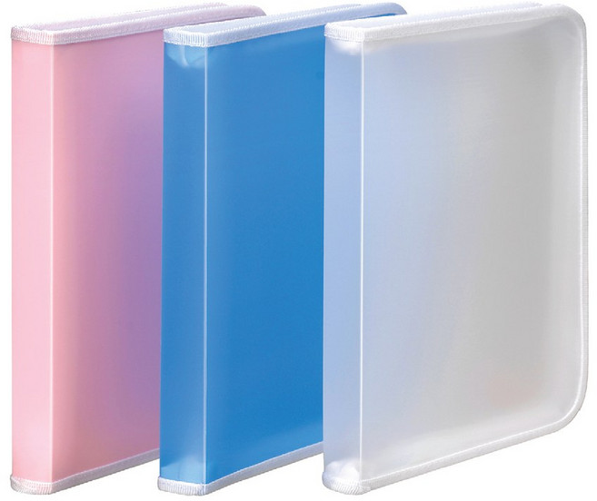 문화 지퍼 화일케이스 F588-7, 01-핑크색