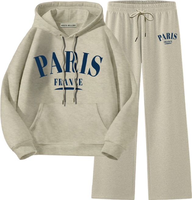몰토벨리노 기모 ST 파리프랑스 스탠다드핏 후드티 일자팬츠 상하세트