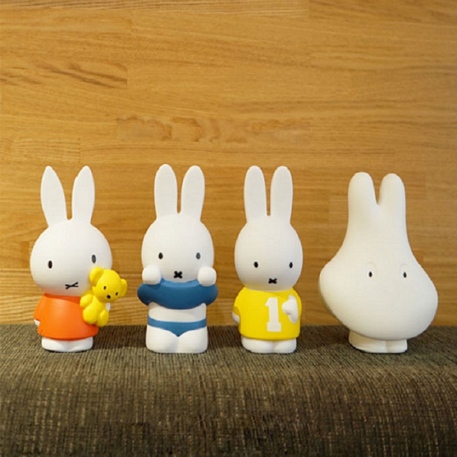 일본 수입 미피 저금통 레드 옐로우 블루