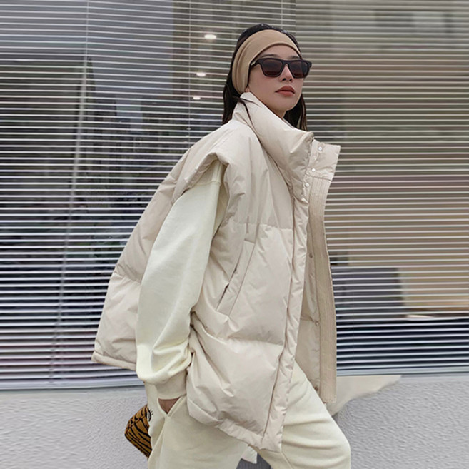 [시즌오프특가] 제이로그 패딩 조끼 베스트 하이넥 점퍼 테버패딩VT