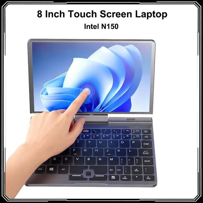 8인치 12세대 터치스크린 인텔 오피스 WIFI6 PC 쿼드 4800MHZ 윈도우11 1TB 노트북 미니 12GB N150 LPDDR5 코어, Intel N150, AU, 12GB LPDDR5 1TB