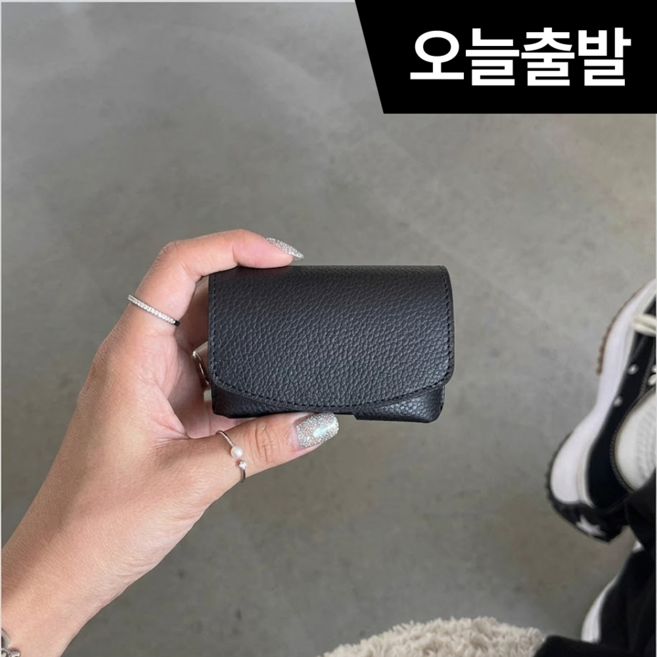 미니 천연 소가죽 지갑 일본여행