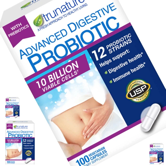 트루네이처 어드밴스드 다이제스티브 프로바이오틱 유산균 (trunature Advanced Digestive Probiotic), 4개, 100정 - 쿠팡