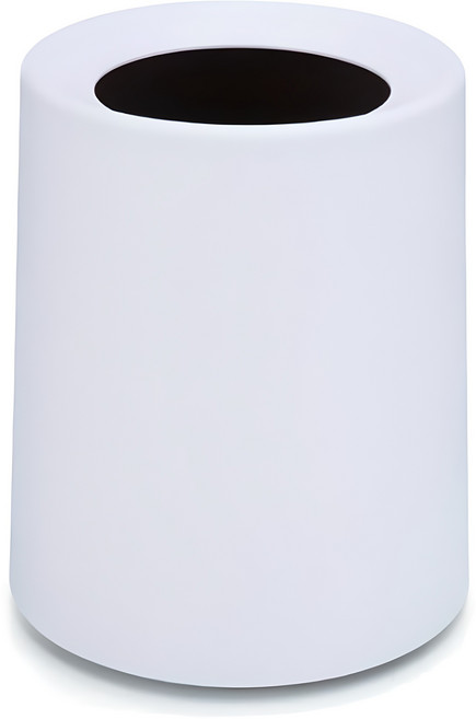 모나코올리브 모던 인테리어 풀커버 휴지통, 화이트