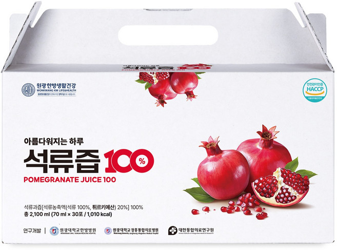 원광한방생활건강 석류즙, 60개, 70ml, 60개