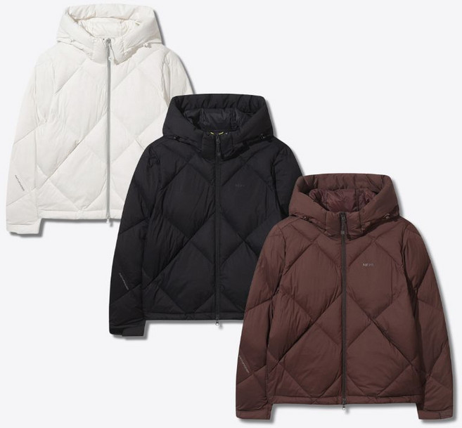 백화점정품 네파 여성 숏패딩 구스다운 후드 탈부착 에어 등산 아웃도어 보온성