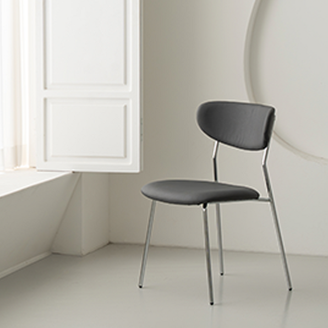 오르카 미드체어 2.0 아르코 허리편한 식탁의자 미드센츄리 카페 인테리어 디자인 체어, 1개, 미드체어2.0 아르코_미들그레이