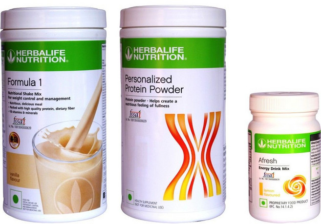 허벌라이프 얼티밋 체중 관리 & 에너지 콤보: 포뮬라 1 바닐라 영양 쉐이크 500g + 단백질 파우더 400g + 아프레쉬 레몬 에너지 드링크 50g, 3개입, 1개