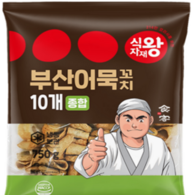 식자재왕 부산어묵 꼬치어묵 종합 750g, 10개