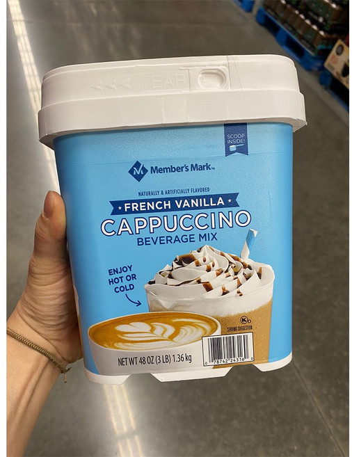 멤버스 마크 프렌치 바닐라 카푸치노 베버리지 믹스 1.36kg Member's Mark French Vanilla Cappuccino Beverage Mix, 1개, 1개입