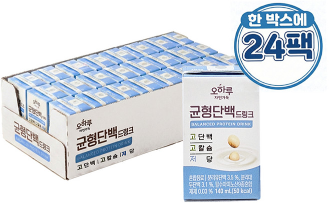 오하루 자연가득 균형단백 드링크, 140ml