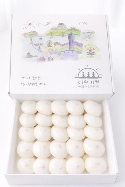 국산 쌀 인천 잔기지떡 맛집 / 해송기정 / 기본(팥), 30g, 50개
