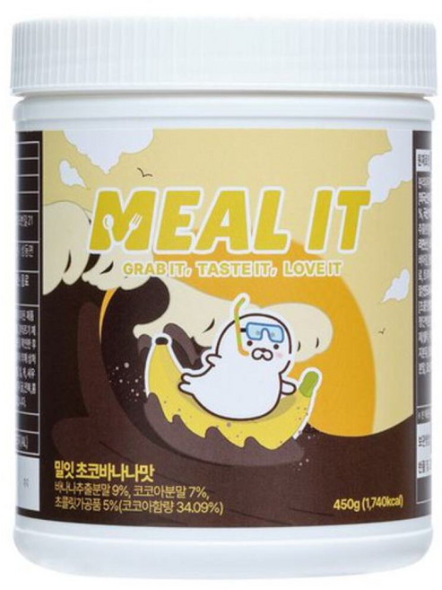 밀잇 식사대용 단백질 쉐이크 초코바나나 2개, 450g, 1개
