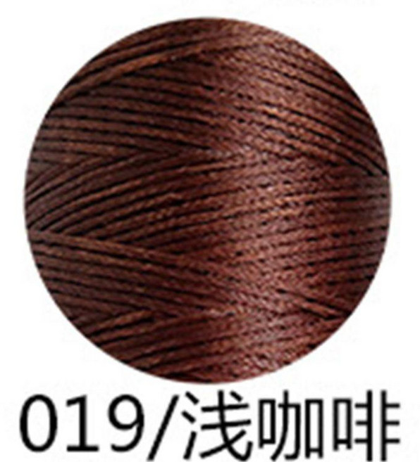 南美扁蠟線 手工編織線 手縫蠟線 編繩材料, 淺咖啡019,1.0扁蠟線約180米, 1個