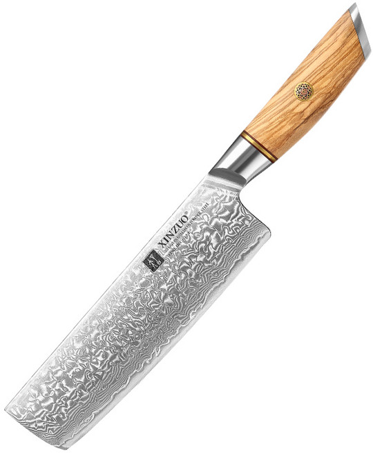 73겹 다마스커스칼 초고가 분말강 나키리 나이프 일식도 우수바 우스바 야채칼 주방칼 식칼, 1개