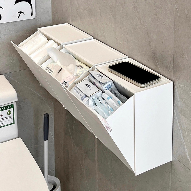 생리대 보관함 벽걸이 위생용품 케이스 욕실 화장대 정리함 방수, 1개, 옵션3