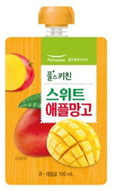 풀무원 풀스키친 스위트 애플망고 과채음료 100ml 10개