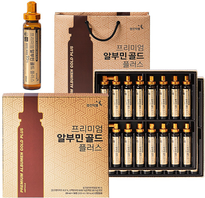영진약품 프리미엄 알부민 골드 플러스, 3세트, 320ml