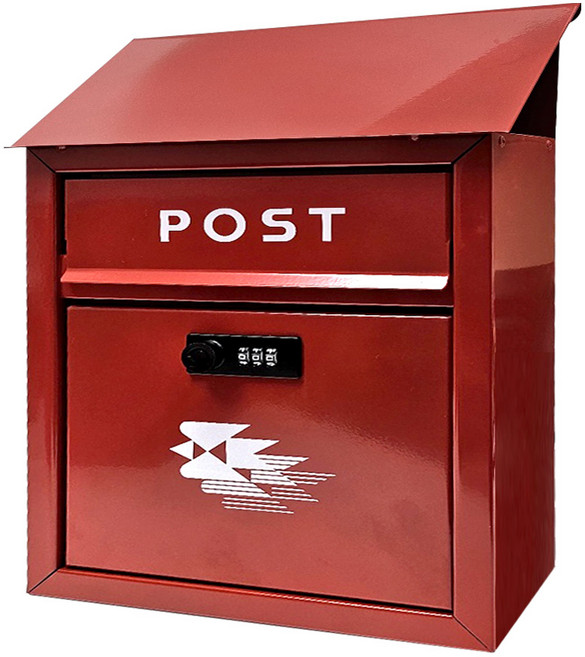 국내생산 비밀번호 우체통 빨간 우편함