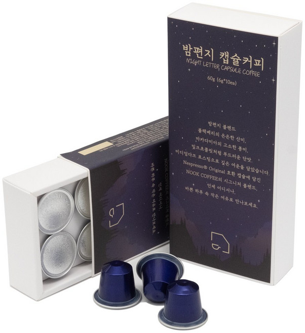 눜커피 스페셜티 밤편지 블랜드 캡슐커피 (네스프레소 호환), 6g, 10개입, 1개