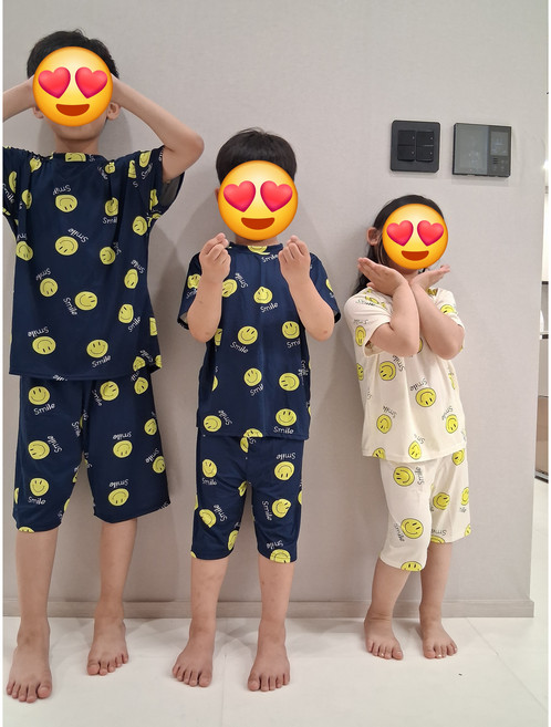(무배)아동 주니어 여름 잠옷 반팔 반바지 세트 어린이 홈웨어 파자마