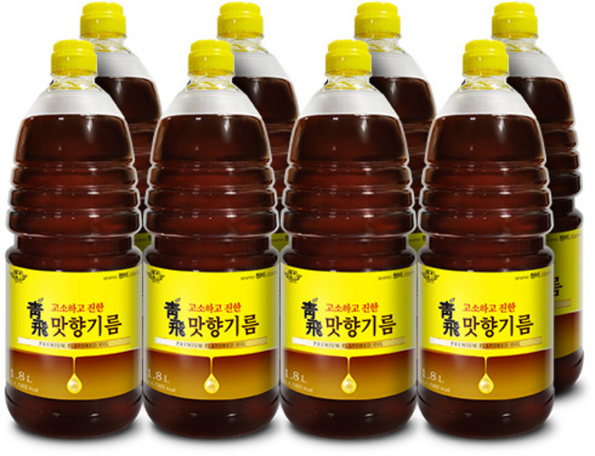 청비 맛향기름 (1.8L/8병), 8개, 1.8L