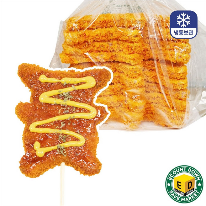 맘모스 피카츄 치킨까스 문방구 돈까스 치킨꼬지, 8개, 1kg