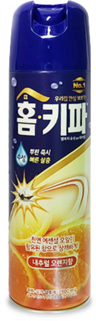 홈키파 엘비이 수성알파 에어졸 내추럴 오렌지향, 500ml, 12개