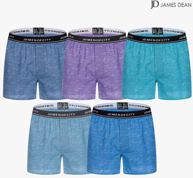 제임스딘 트렁크팬티 남자순면팬티 사각 팬티 5종 세트