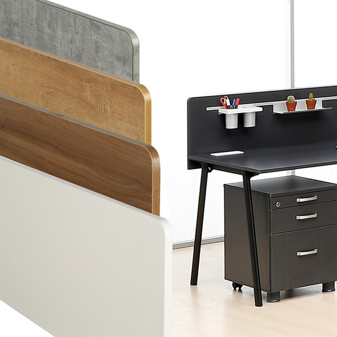 [무료배송]사무실 책상파티션 우드 책상가림막 칸막이 목재 스크린파티션 W1200 x H400, 원목 W1200 x H400, Z자 타입