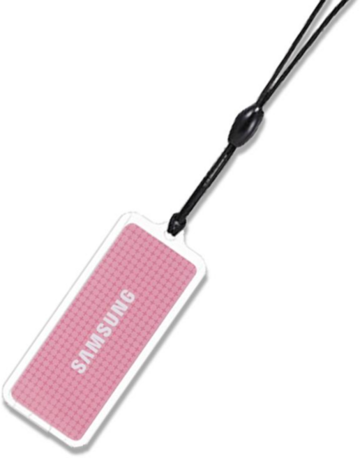 삼성SDS 직방 도어락 전용 카드키 고리형 부착형 DH520 DP710 DP740 DP920 DP960, 고리형(핑크), 1개